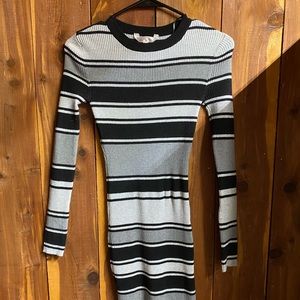 No Boundaries Tight Fitted Stripped Dress